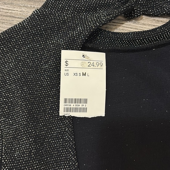 NWT Sparkle Black Open Back Body Suit ✨ - Picture 4 of 4